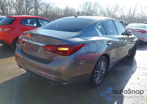 2018 Infiniti Q50 2.0T Luxe from USA, damaged, VIN JN1CV7AR2JM280392